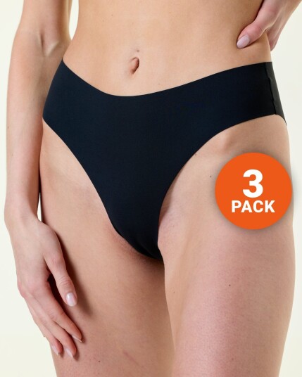 LEVITY 3-pack Invisible Brief Black XL