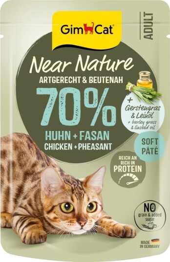 Gimcat Våtfôr Near Nature & Fasan Kylling 16 X 85 G Gimcat Våtfôr Near Nature & Fasan Kylling 16 X 85 G