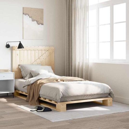  Sengeramme med hodegavl 100x200 cm heltre furu 3281551