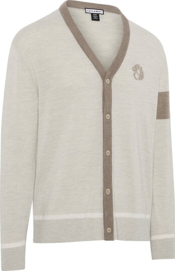 Callaway Legacy Ls Blocked Cardigan Golfgenser herre Fields Of Rye Htr Large