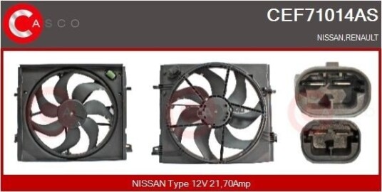 CASCO CEF71014AS Kjølevite radiator