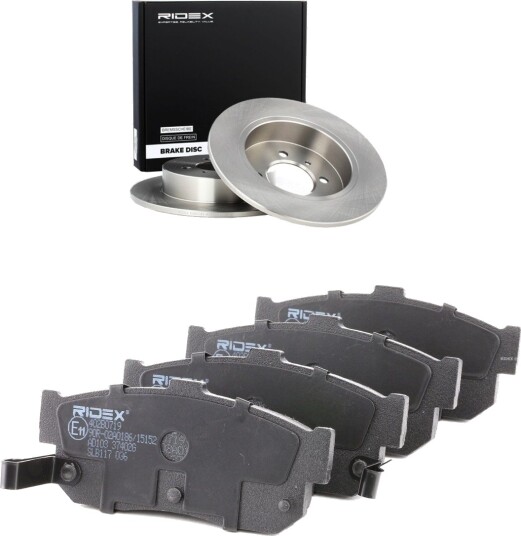 Bremseskiver og -klosser RIDEX 3405B3349
