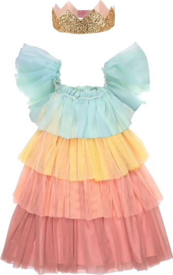 Meri Meri Kostymer Rainbow Ruffle Princess Dress Opp Meri Meri 5-6 år (110-116) Kostymer 215353-NC Meri Meri Kostymer Rainbow Ruffle Princess Dress Opp Meri Meri 5-6 år (110-116) Kostymer 215353-NC