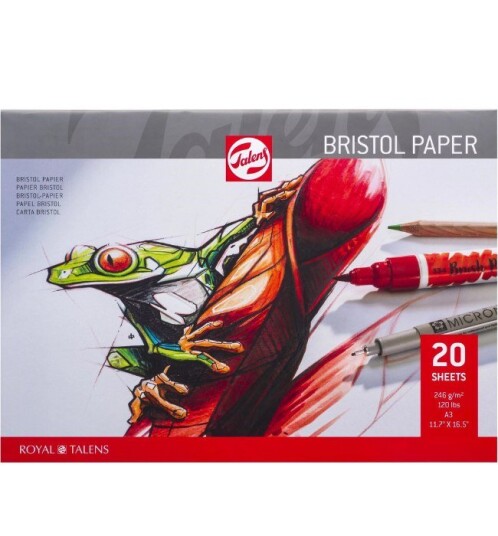 Talens Bristol A3 blokk 246 g/m2 20 ark til tusjer