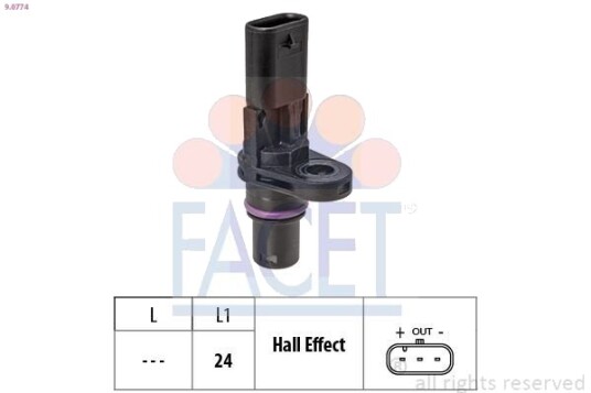 Sensor, kamakselposisjon FACET 9.0774
