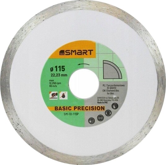 SMART365 SM-10-115P Basic Presisjon Diamantklinge - 115mm SMART365 SM-10-115P Basic Presisjon Diamantklinge - 115mm