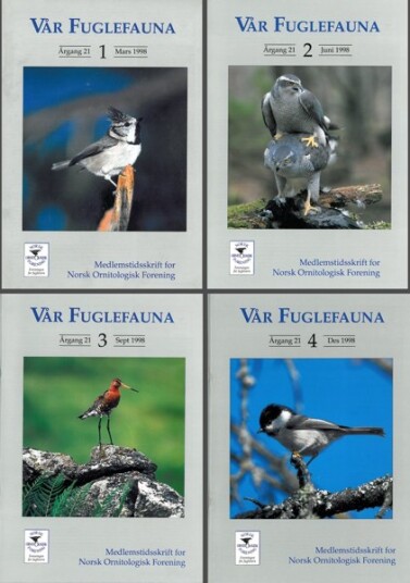 Norsk Ornitologisk Forening Vår Fuglefauna   1998  hele årgang 21