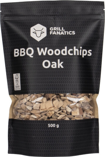 BBQ Oak Chips 500g Trechips av eik