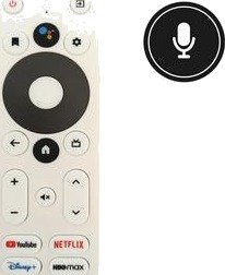 Onn Android TV 4K UHD Box Erstatning stemme fjernkontroll