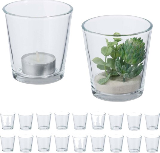 Varmelys glass sett med 20 stk Varmelys glass sett med 20 stk