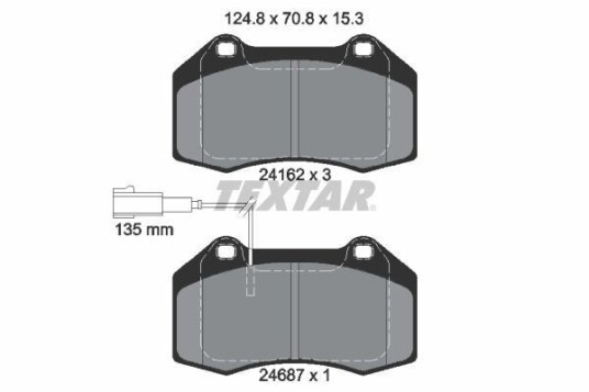 Bremseklosser TEXTAR 2416202