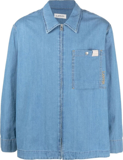 Lanvin Herre Skjorter Blå L,