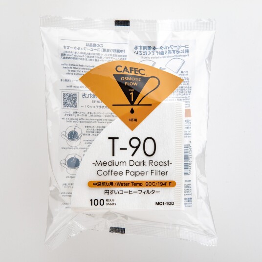 Cafec Medium-Dark Roast Coffee Filter Paper - Cup 1 (1-2 cups)