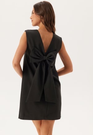 VILA Vigery O-neck S/L SHORT DRESS Black Beauty 44