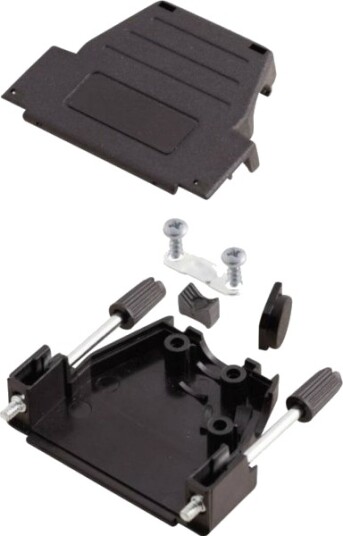 Mh Connectors Mhdssk-P-37-S-K 6260-0107-04 D-Sub-Kabinett Antall Poler: 37 Plast Metallisert 180° 45° Sort 1 Stk