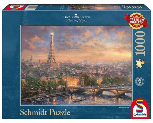 Schmidt Puslespill 59470 puslespill 1000 brikker Thomas Kinkade Paris
