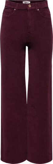 ONLY Onlhope Global Hw Wide Cord Pnt Noos Burgundy 34 x 30
