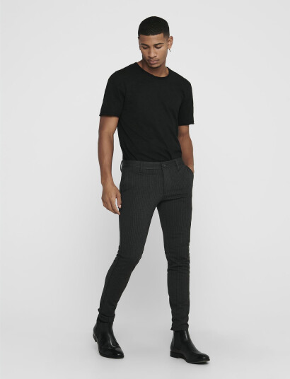 ONLY & SONS Onsmark Pant Stripe Gw 3727 Noos - Grey - 29 x 32