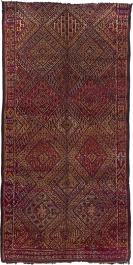 Kelim teppe Marokkansk Azilal Special Edition 440 x 220 cm Størrelse: 440 x 220 cm