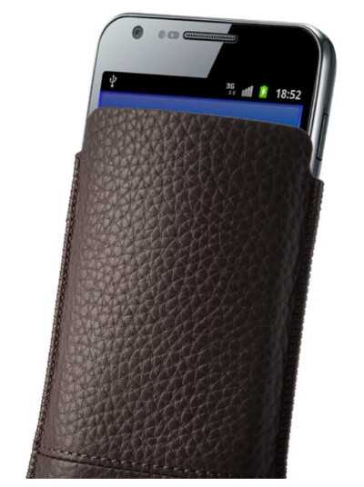 Samsonite Pull-Case Mobildeksel i Lær - Brun Samsonite Pull-Case Mobildeksel i Lær - Brun
