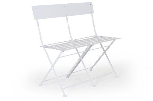 Brafab Arno kafésofa Hvit stål 82 x 45 cm Hvit Brafab Arno kafésofa Hvit stål 82 x 45 cm Hvit