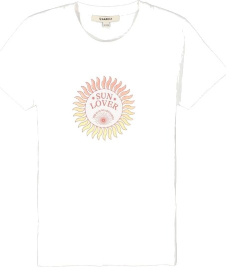 Garcia T Skjorte B32401 F White (128/134 : 8 9 år)