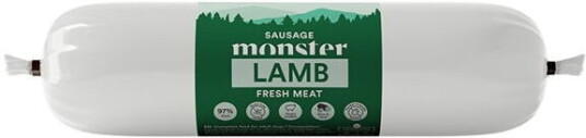 Monster Pet Food Hundemat Pølse med Lam 200 g