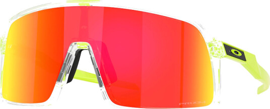Oakley Sutro Pop Collection sykkelbriller herre clear neon/PRIZM Ruby