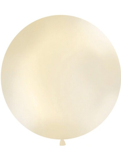 KREM Pastellfarget Rund JUMBO Ballong 1 meter KREM Pastellfarget Rund JUMBO Ballong 1 meter