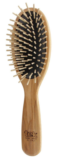 Tek Big Oval Hair Brush With Short Wooden Pins