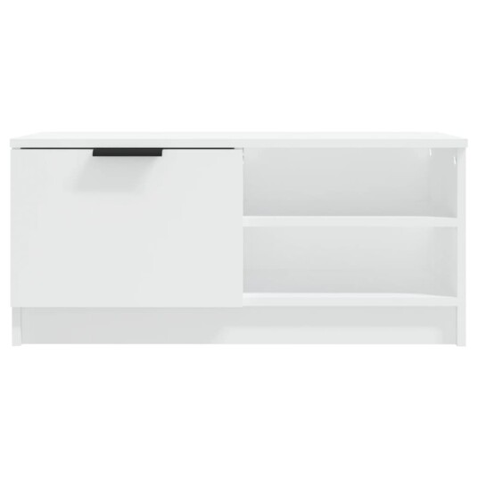 vidaXL TV-benker 2 stk hvit 80x35x36,5 cm konstruert tre