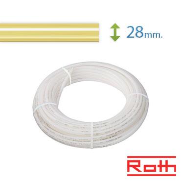 60 meter Roth Pex-rør Multipex Vann/Varme 28mm