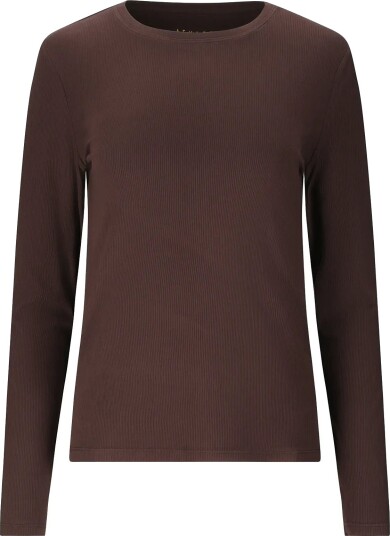 Athlecia Tinashe V2 W Rib Ls Tee Brown 46 Athlecia Tinashe V2 W Rib Ls Tee Brown 46