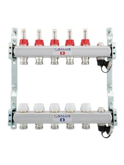 Salus Floor Heating Manifold 12 Slings With Flowmeter