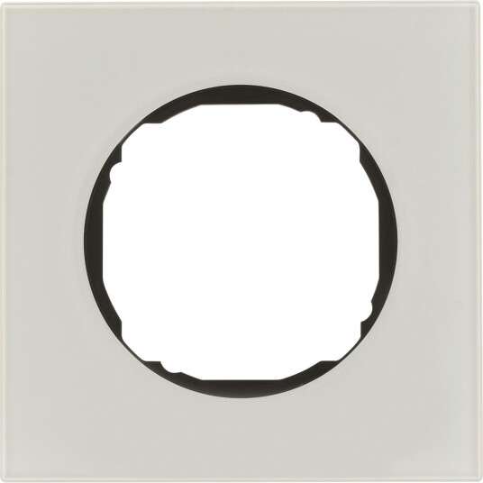 Hager 10112609 Dekkramme R.8 Glass Hvit 1 Rom