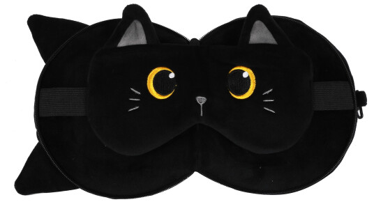 iTotal - Pillow with Sleep Mask - Black Cat (XL2527)