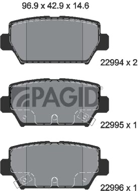 PAGID T2785N Bremseklosser