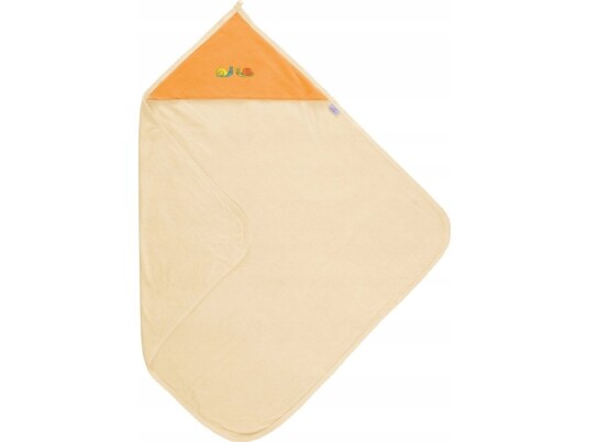 MATEX BABY COVER 85X85 CM TERRY ECRU WITH ORANGE