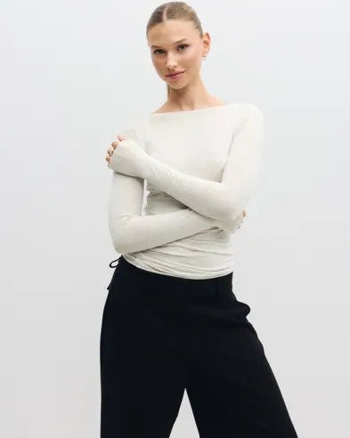 Hunkemöller   Grå   Top Ls Boatneck Intimates