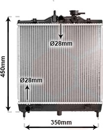 VAN WEZEL 83002064 Radiator motorkjøling