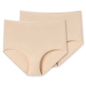 Schiesser Truser 2P 95 5 Organic Maxi Beige bomull Medium Dame Schiesser Truser 2P 95 5 Organic Maxi Beige bomull Medium Dame