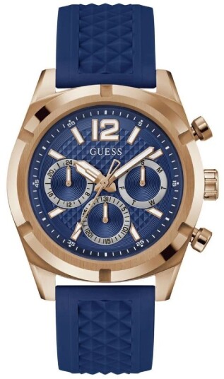 Guess Herreklokke GW0729G3 Resistance Blå/Gummi Ø44 mm