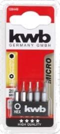 Kwb 128440, 5 Stykker, Hex (Imperisk), 0.7,0.9,1.3,1.5,2 Mm, 28 Mm