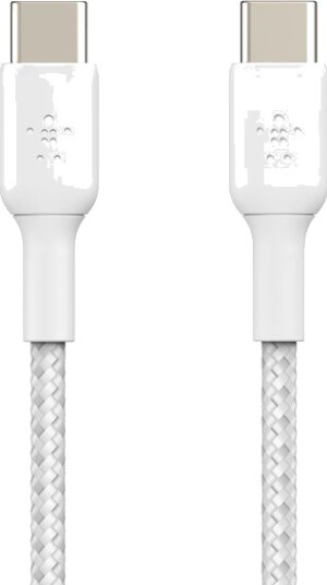 Belkin BOOST CHARGE 1 m USB-C til USB-C Flettet Kabel Hvit