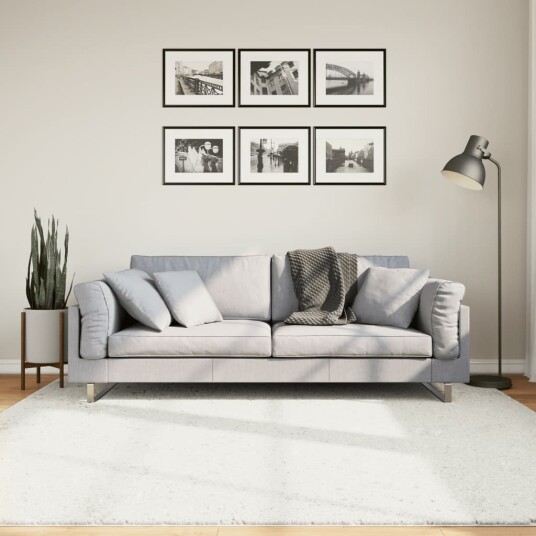  Teppe OVIEDO kort luv kremhvit 200x200 cm 8721012231177