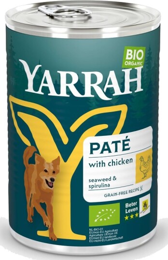 Yarrah Våtfôr Økologisk Paté Øko Med Øko Tang & Øko Spirulina Kylling 6 X 400 G Yarrah Våtfôr Økologisk Paté Øko Med Øko Tang & Øko Spirulina Kylling 6 X 400 G