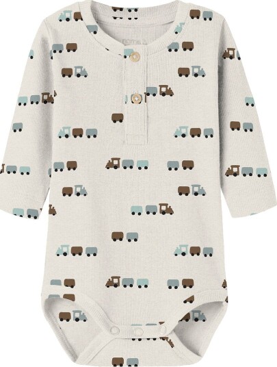 Name It Body Rib NbmRotrain Peyote Melange Name It 50 Langermet Body Beige Hvit