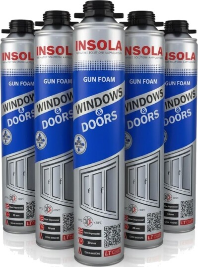 Insola Windows & Doors Foam 5 Stk Insola Windows & Doors Foam 5 Stk