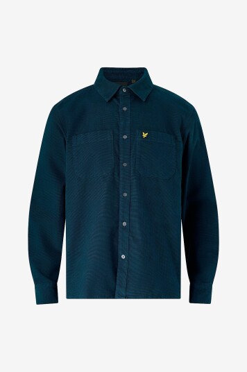 Lyle & Scott Manchester skjorte Corduroy Shirt Blå