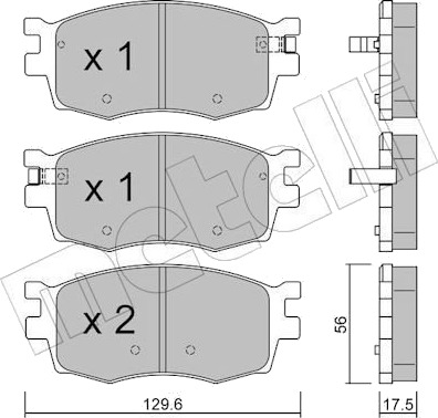 METELLI 22 0724 0 Bremseklosser